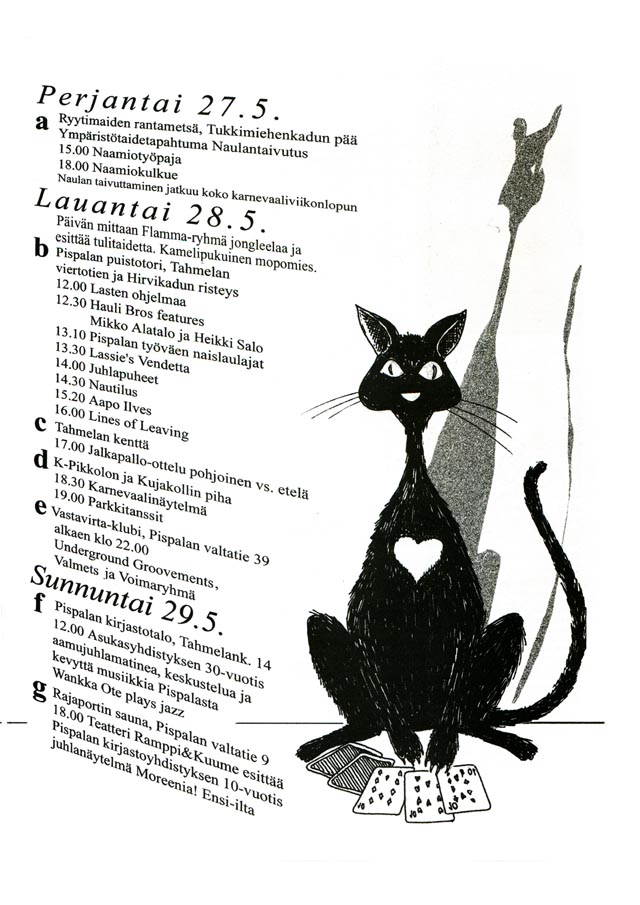 Pispalan Karnevaalit, mainos 2005 (oikea puoli)