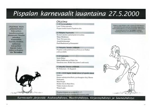 Pispalan Karnevaalit, mainos 2000