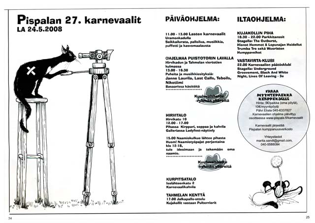 Pispalan Karnevaalit, mainos 2008