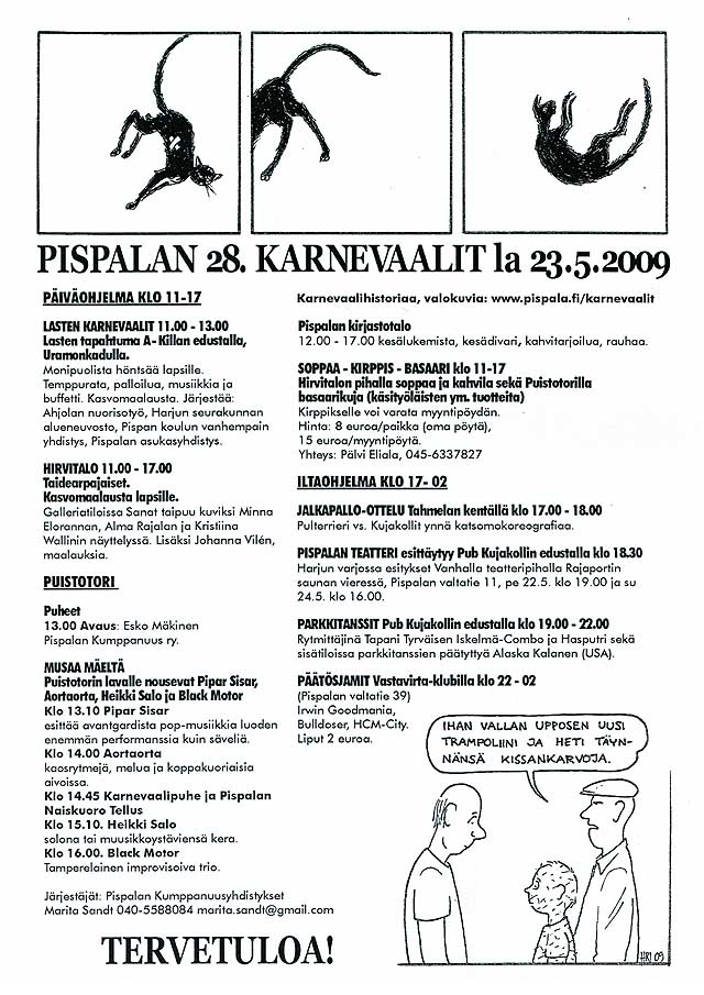 Pispalan Karnevaalit, mainos 2009