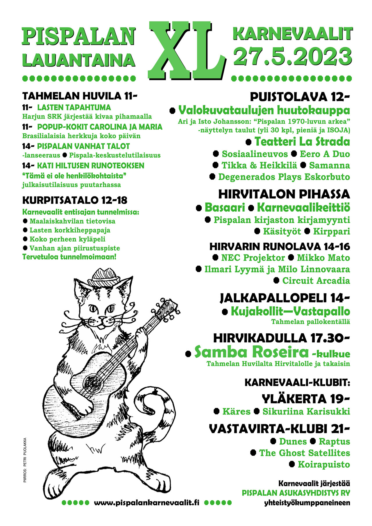 40. Pispalan Karnevaalit lauantaina 27.5.2023 - juliste