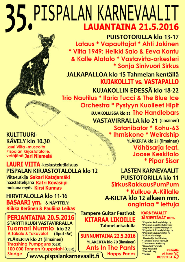 Pispalan Karnevaalit 2016 Starttiklubi pe 20.5. Tuomari Nurmio